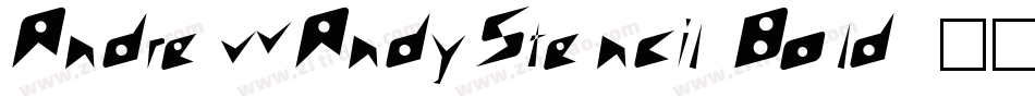 AndrewAndyStencil Bold字体转换